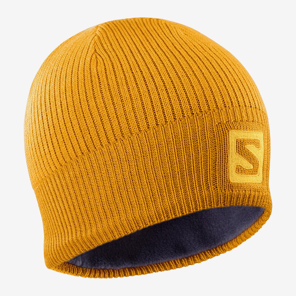 SALOMON LOGO Philippines - Men's Hats - Yellow | 341980-WAI